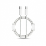 60W USB-C to USB-C charging cable 2 meter on white background.
