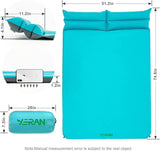 Yeran Mattress Sleeping Pad for Camping, Self Inflating, Waterproof Air Camping Mattress, 2 Pack, Blue