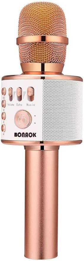 Bonaok 3-in-1 Portable Wireless Bluetooth Karaoke Microphone