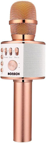 Bonaok 3-in-1 Portable Wireless Bluetooth Karaoke Microphone