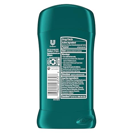 6 Pack Degree Men Original Protection Antiperspirant Deodorant Sport 2.7 oz