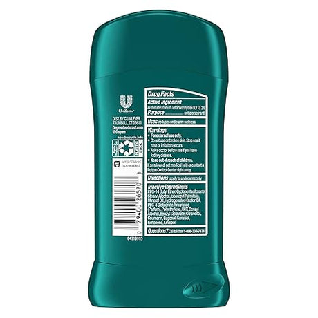 6 Pack Degree Men Original Protection Antiperspirant Deodorant Sport 2.7 oz