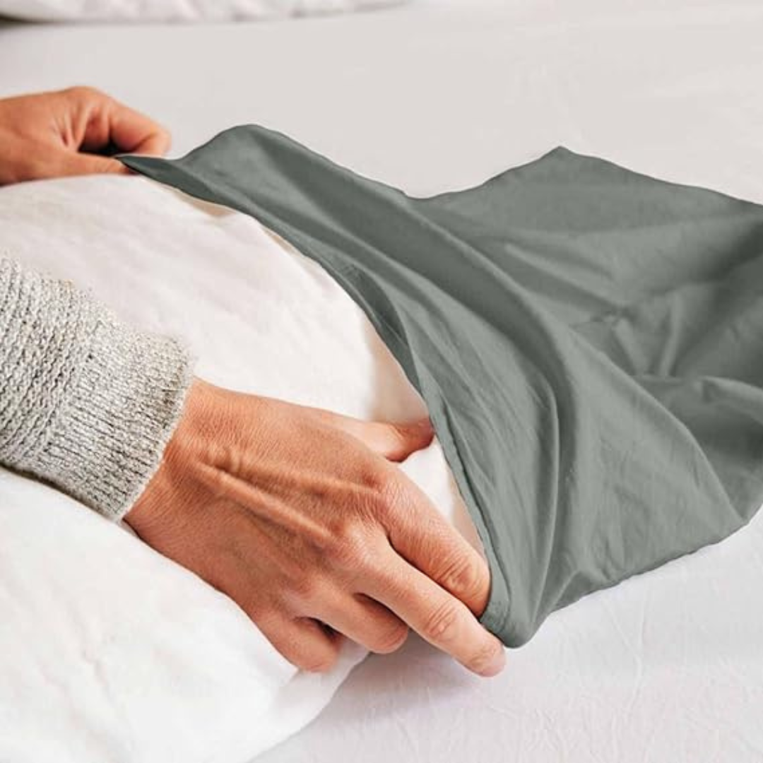 CozCot 100% Cotton Pillow Case Set of 2 Fits Standard & Queen