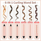 6 in 1 Fast Heating Curling Iron Set