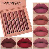 6pc Handaiyan Waterproof Matte Liquid Lipstick Set