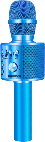 Bonaok 3-in-1 Portable Wireless Bluetooth Karaoke Microphone