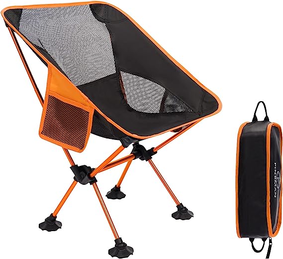 Backpack Camping Chairs for Adults, Folding Portable Camp Gear