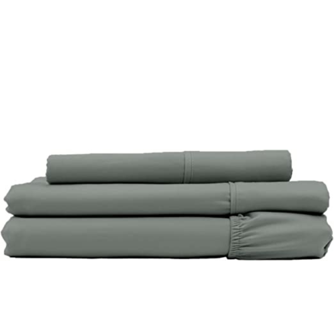 COZCOT 100% Cotton Sheet Set, 3/4 Pc. Set, 300 Thread Count Sateen Weave