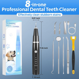 Dog Tooth Plaque Remover with 3-Sided Tooth Brush Kit