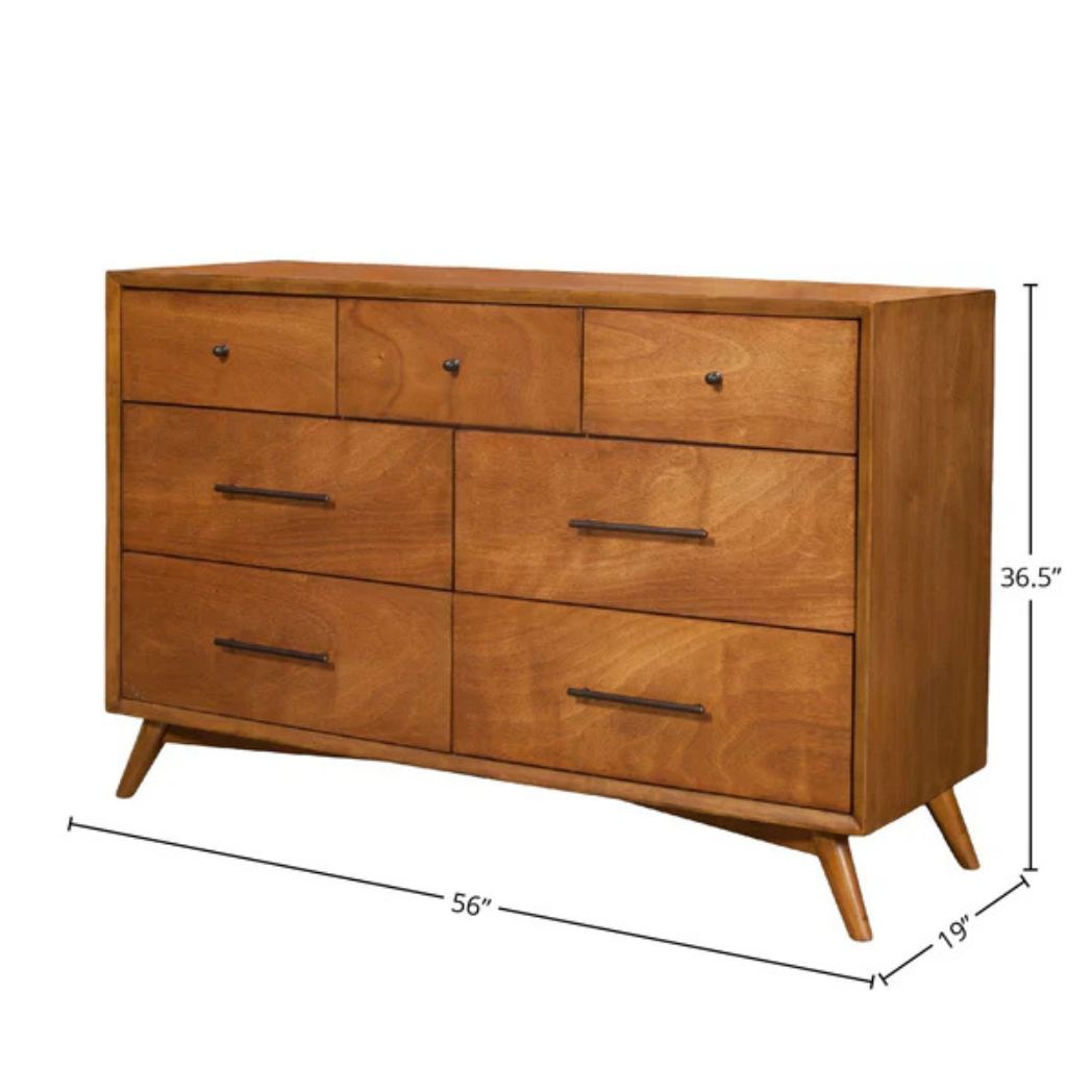 Alpine Furniture Flynn Dresser Cherry Acorn