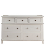 Alpine Furniture Potter 7 Drawer Dresser White 955-03