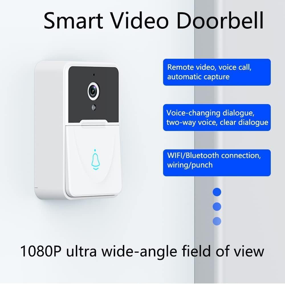 Wireless Video Doorbell with Two-Way Talk HD Night Vision and App Control