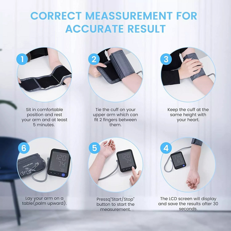 Blood Pressure Machine Extra Large Screen Adjustable Digital Cuff