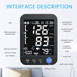 Blood Pressure Machine Extra Large Screen Adjustable Digital Cuff