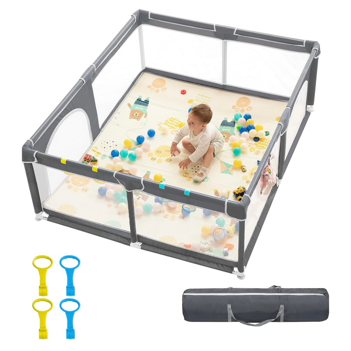 Dearlomum Baby Playpen Extra Large 71x59