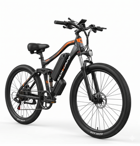 Full view of EDIKANI 29-inch electric mountain bike with front suspension