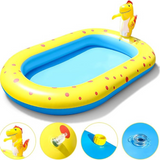 FiGoal Inflatable Sprinkler Dinosaur Swimming Pool for Kids