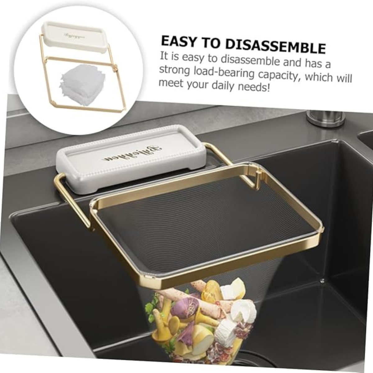 Foldable Kitchen Sink Filter Rack