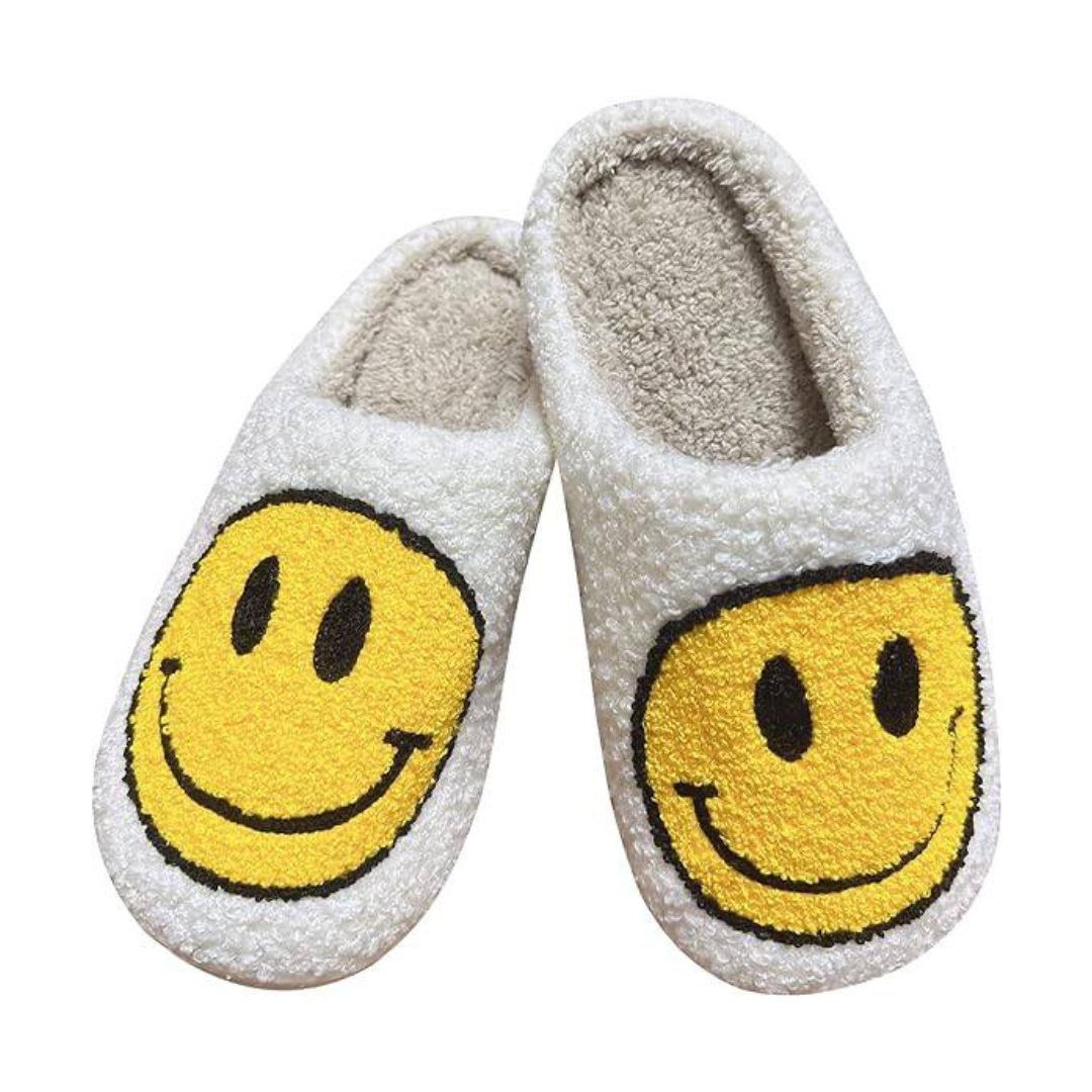Unisex Soft Plush Smile Slippers