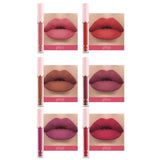 Handaiyan 6 Colors Matte Velvet Liquid Lipstick Set