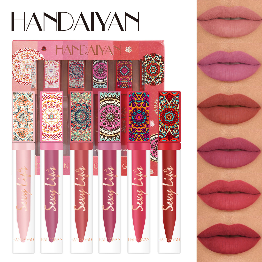 Handaiyan 6pc Bohemian Rhapsody Lip Gloss Set