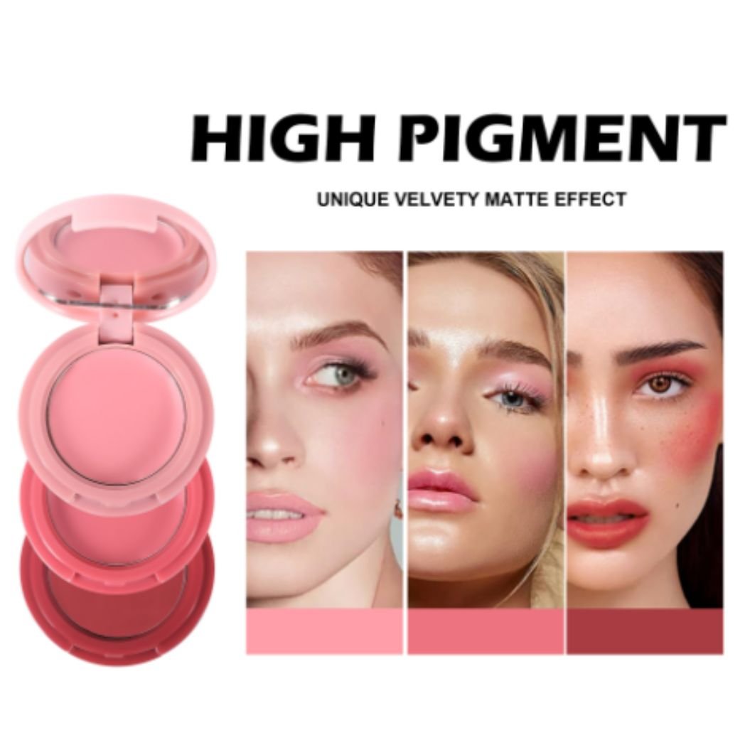 Handaiyan Tint Trio Wonder Pocket Size Lip and Cheek Makeup Blush