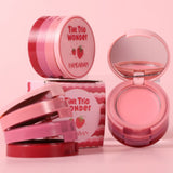 Handaiyan Tint Trio Wonder Pocket Size Lip and Cheek Makeup Blush