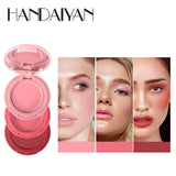 Handaiyan Tint Trio Wonder Pocket Size Lip and Cheek Makeup Blush