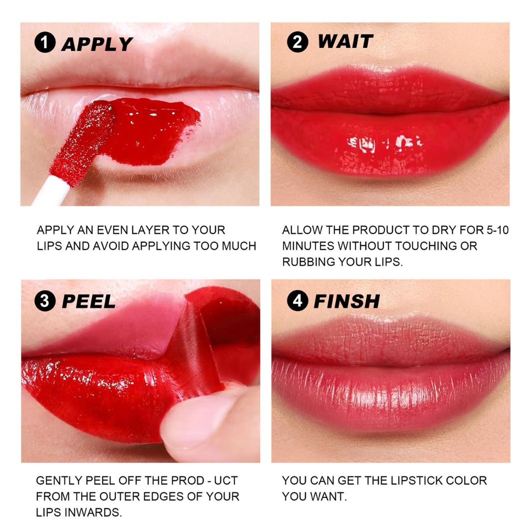 Handaiyan Waterproof and Smudgeproof Peel Off Lip Tint