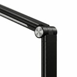 Close-up of Harmonic LED Table Desk Lamp hinge showing metal joint and sturdy build. The pivot allows smooth angle adjustment.