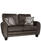 Homelegance Rubin 63 Plush Fabric Loveseat 9734CH2 side view