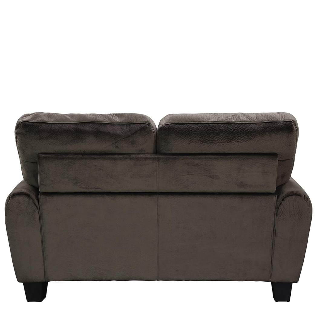 Homelegance Rubin 63 Plush Fabric Loveseat 9734CH2 back details