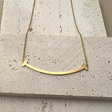 Smile Pendant Necklace Stainless Steel