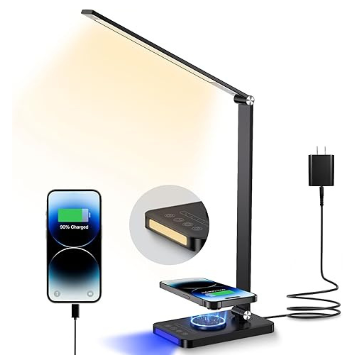 LED Desk Lamp With Wireless Charger