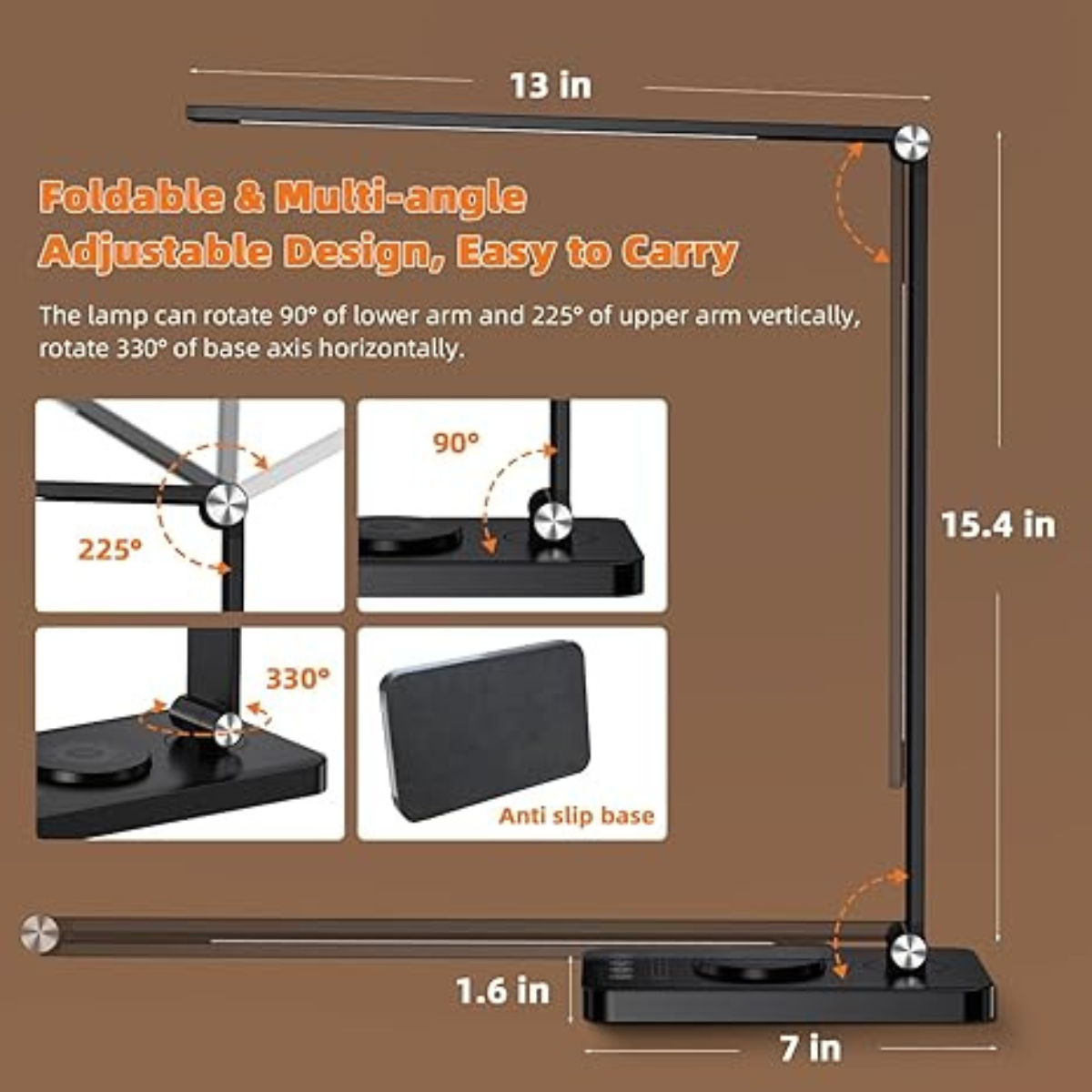 LED Desk Lamp With Wireless Charger