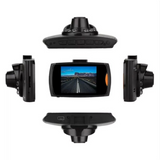 360-degree view of car dash camera highlighting compact design and mounting options.