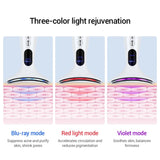 LED neck and face massager with four modes and adjustable intensities. Designed for tightening, lifting, and skin rejuvenation.