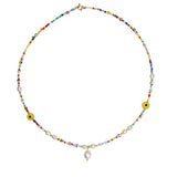 Freshwater Pearl Colorful Beaded Superfine Rice Beads Necklace