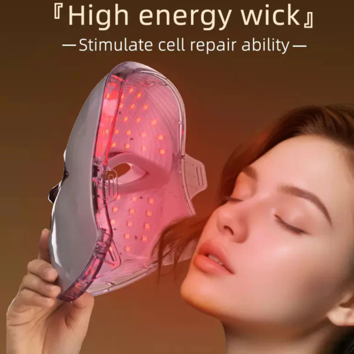 Portable 7 Color High Energy Phototheraphy Facial Mask