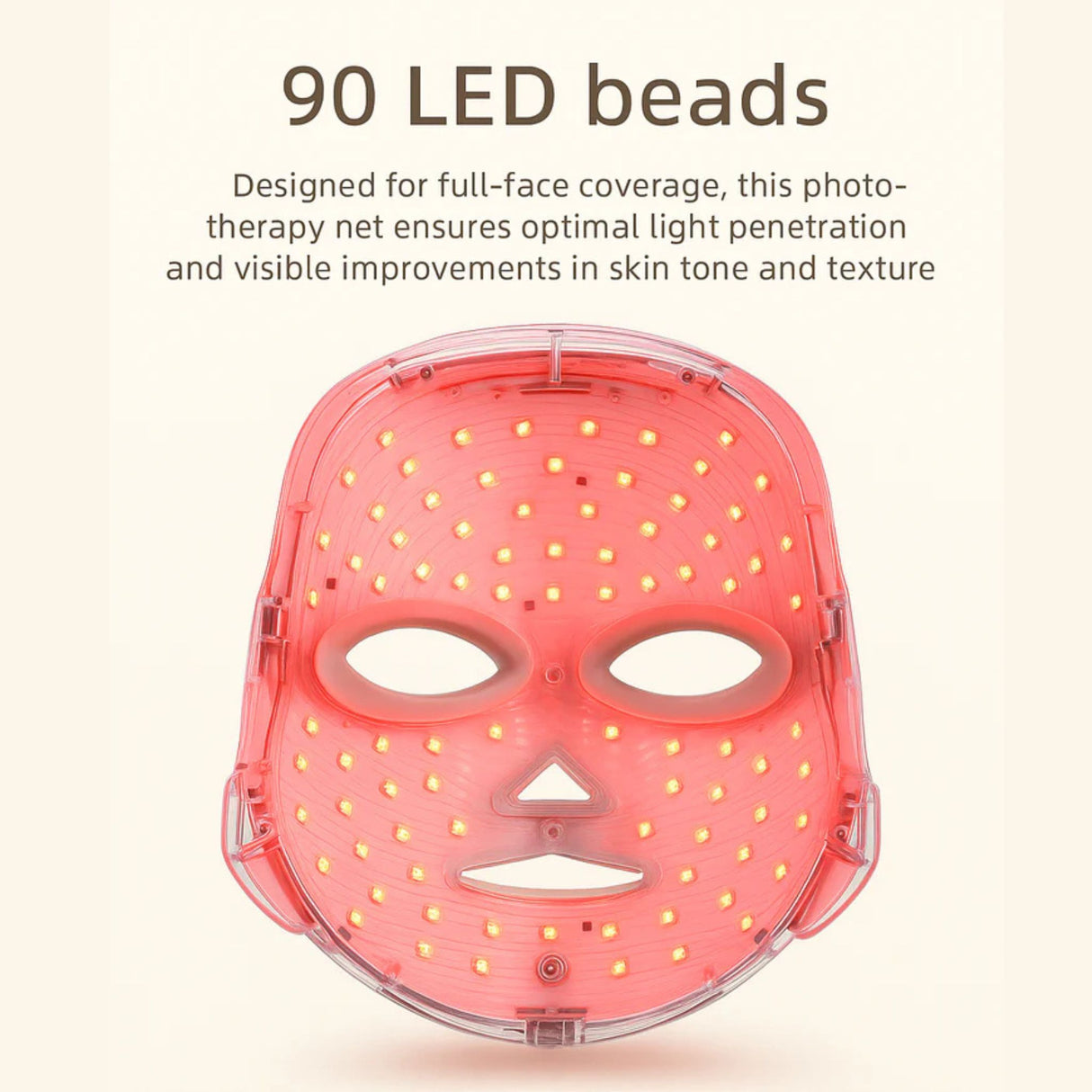 Portable 7 Color High Energy Phototheraphy Facial Mask