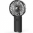 Black portable handheld fan with sturdy design and front grille