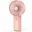 Pink portable handheld fan with lightweight ergonomic grip