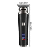 Professional Rechargeable Electric Hair Clipper with LED Display