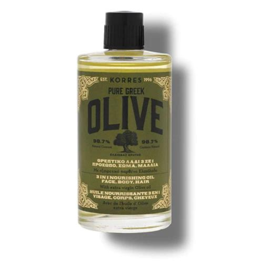 Pure Greek Olive - 3 In 1 Nourishing Oil Face, Body, And Hair