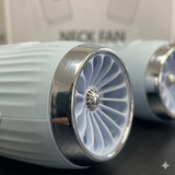 S5 Turbo bladeless neck fan detailed vent structure with smooth matte finish