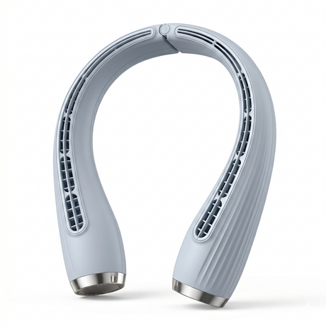 S5 Turbo bladeless neck fan with dual vents, modern U-shaped design