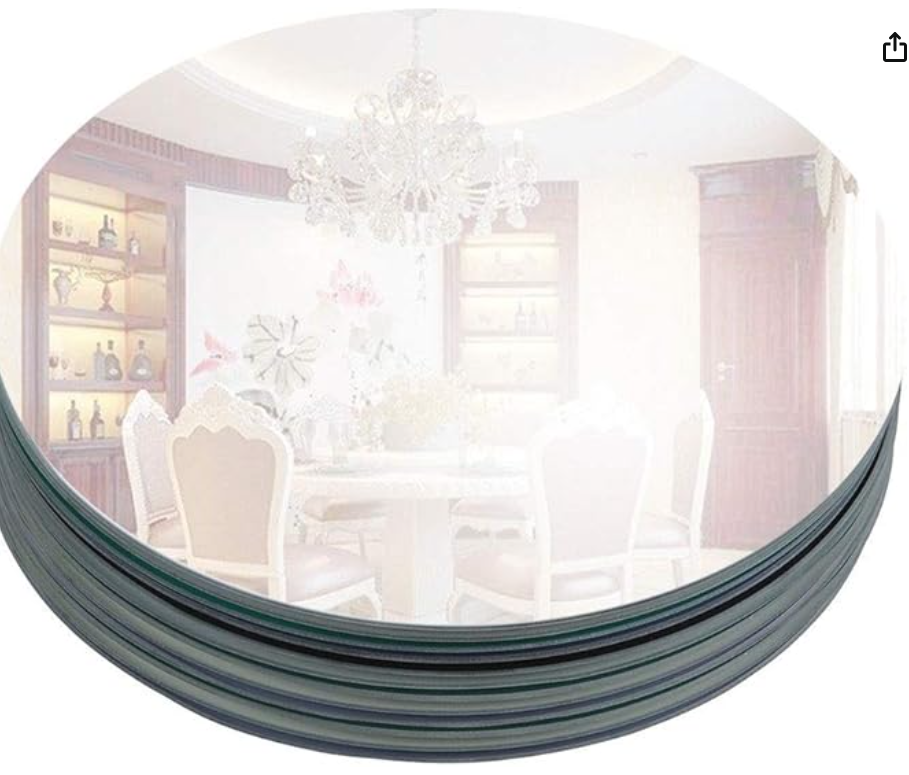 Murrey Home 12 Pack Mirror Centerpieces for Tables