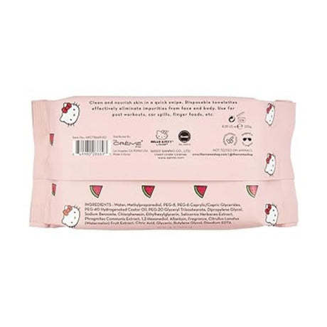 The Creme Shop Hello Kitty Complete Cleansing Towelettes - Hydrating Watermelon