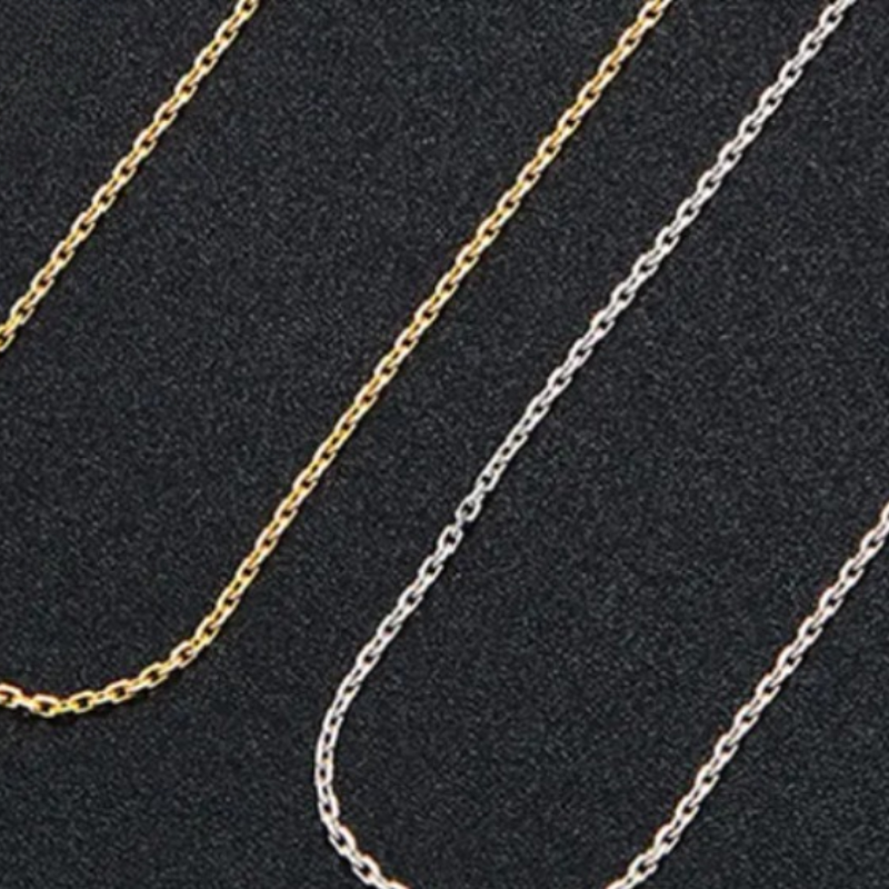 O word Chain Necklace Stainless Steel