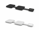 Wesdar 3 in 1 wireless charger top view showing multiple device charging surfaces